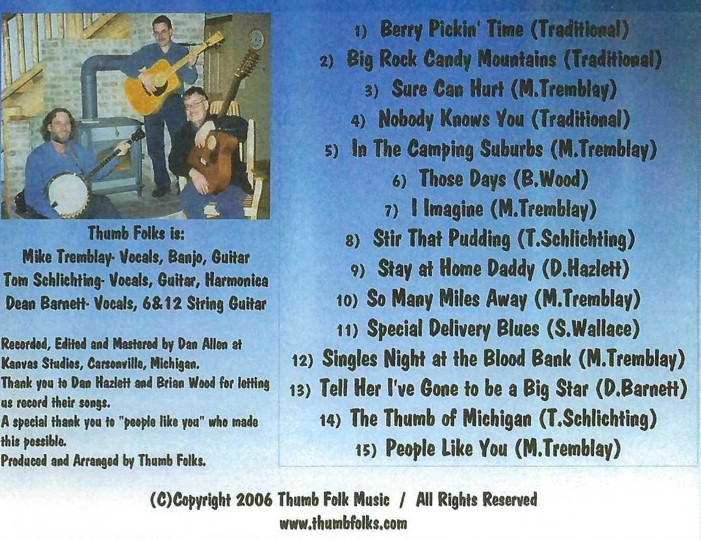 "At Berry Pickin' Time" CD back